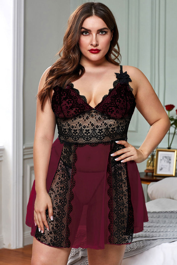 Color Block Lace Gauze Patchwork - Zoretti Clothing